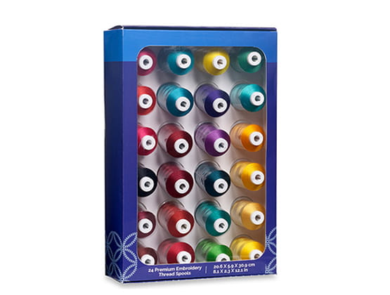 Jewel Tone Thread Set carton