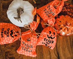 Trick or treat bags sewing project