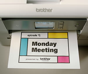 Monday Meeting title printout