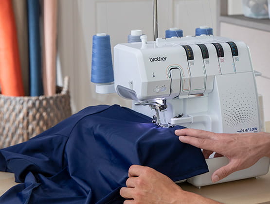 Airflow 3000 serger needle and work area closeup
