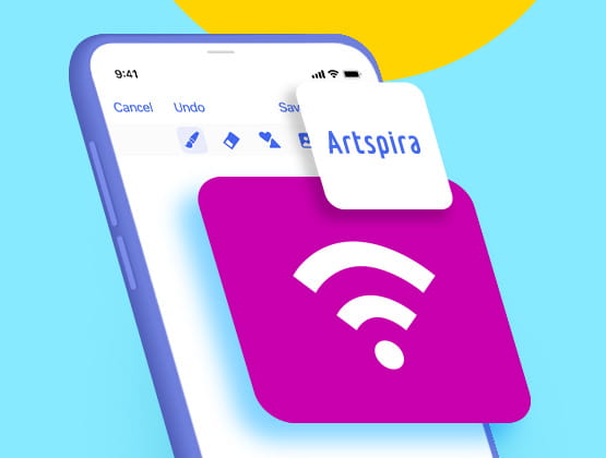 Artspira and WiFi logo