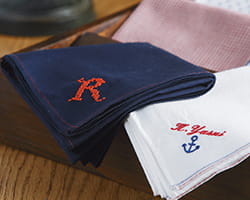 Monogrammed handkerchiefs