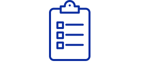 Clipboard with checklist