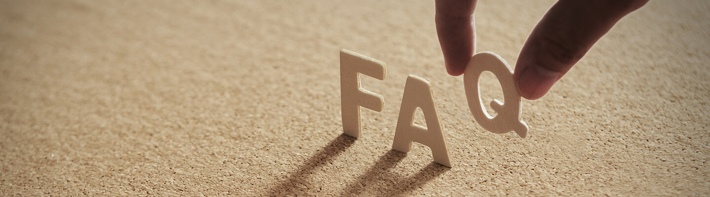 FAQ 3D letters being placed by hand