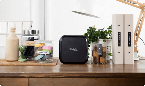 P-touch Cube Plus on desk