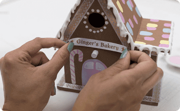 Gingerbread bird house