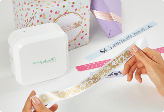 P-touch Embellish Elite ribbons