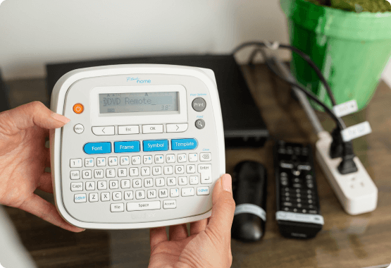 P-touch Home and cable organization