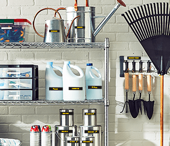 Garage organizing