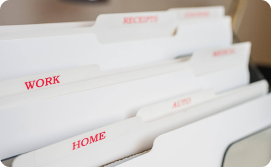 Folders with labels