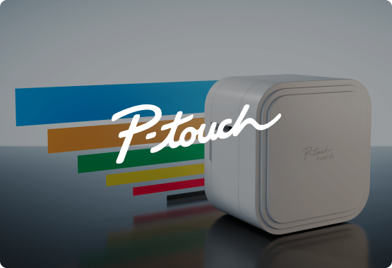 P-touch Cube XP with logo